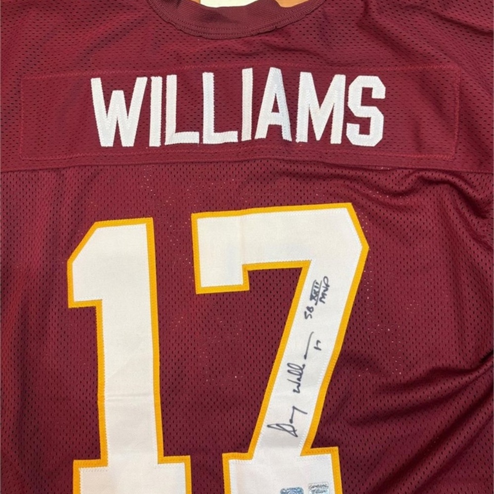 Doug Williams Signed Custom Washington Redskins Jersey Inscribed SB XXII MVP 56